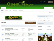 Tablet Screenshot of opengrow.com